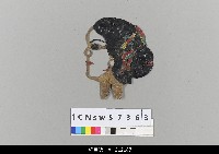 藏品(中國湖北皮影戲偶頭-旦)的圖片